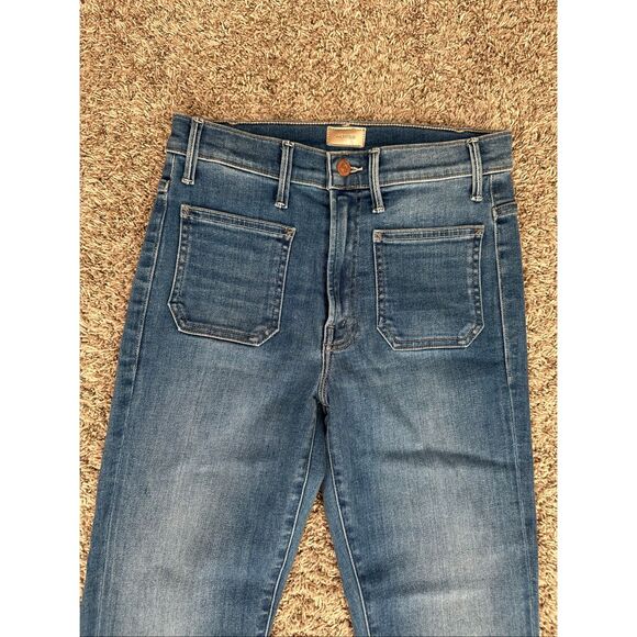Mother Denim The Patch Pocket Insider Ankle Happy Pill Wash High Rise Jeans 28 - Picture 10 of 13
